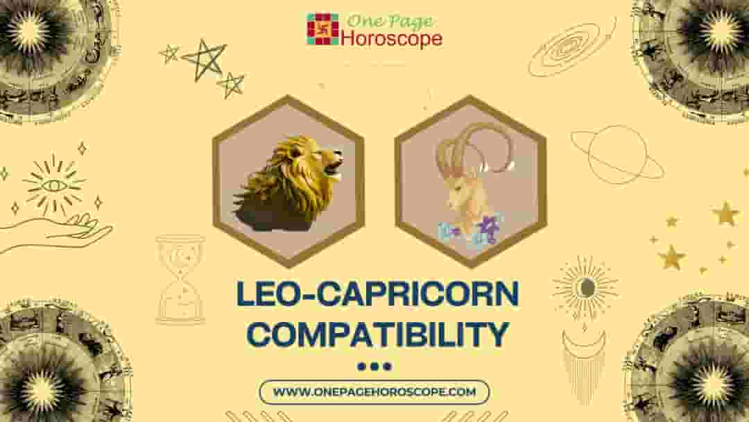 Leo And Capricorn Compatibility