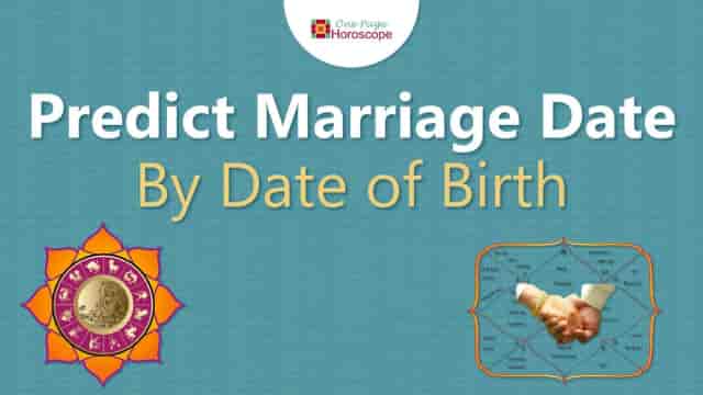 Predict marriage date by date of birth