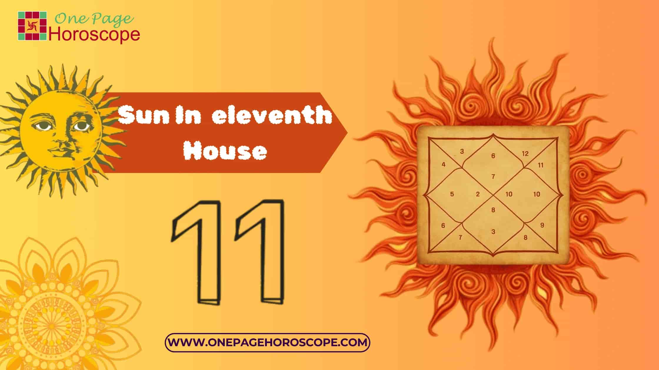 sun in eleventh house