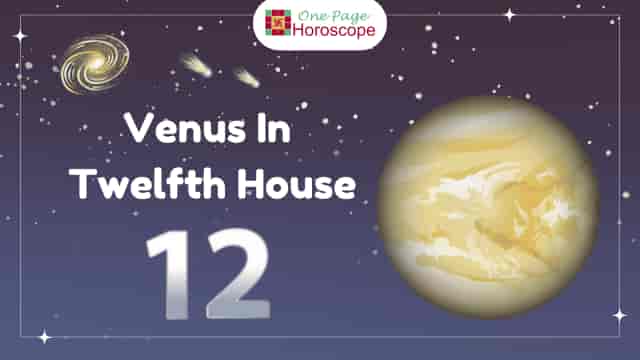 venus in twelfth house