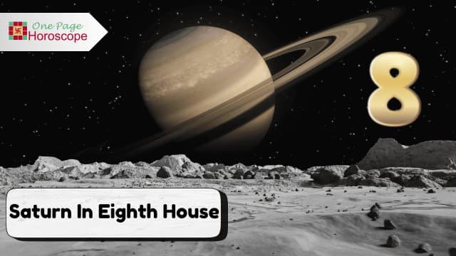 saturn in eighth house