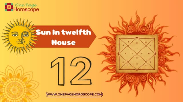 sun in twelfth house