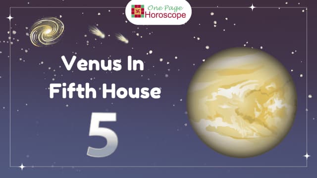 venus in fifth house