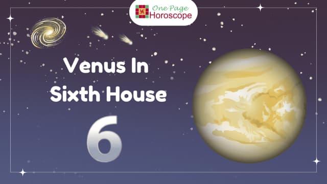 venus in sixth house