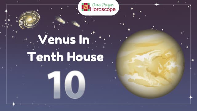 venus in tenth house