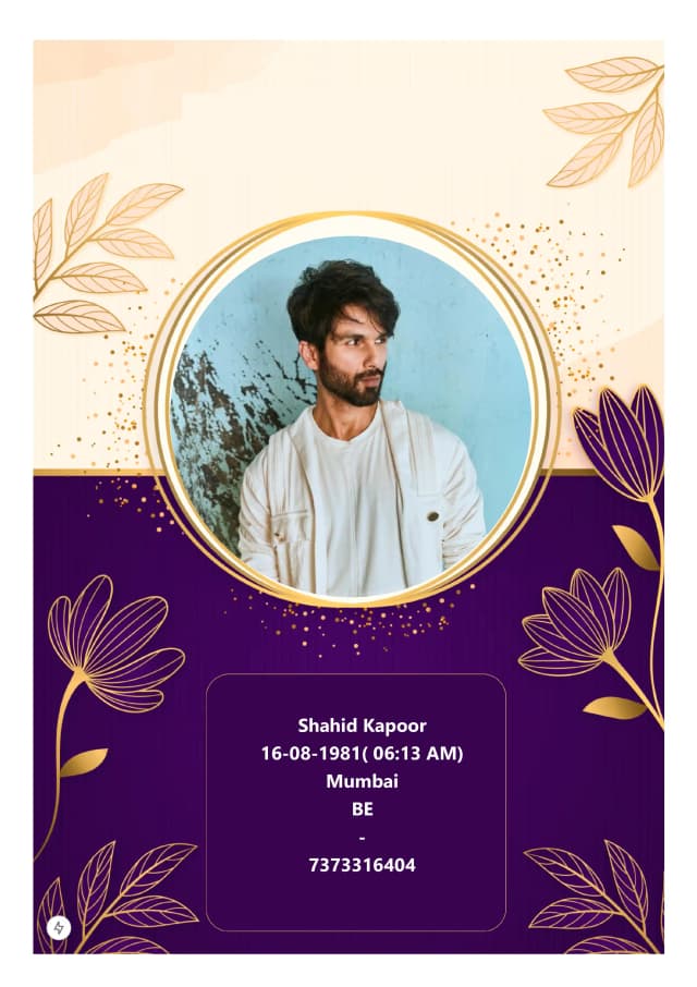 sample bio data template 2