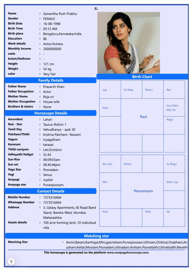 sample bio data template 4