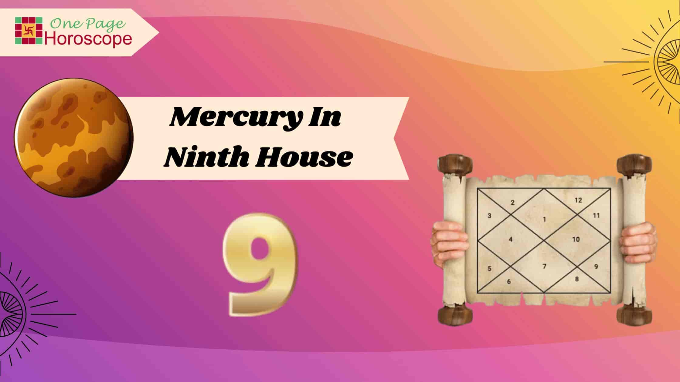 mercury in ninth house