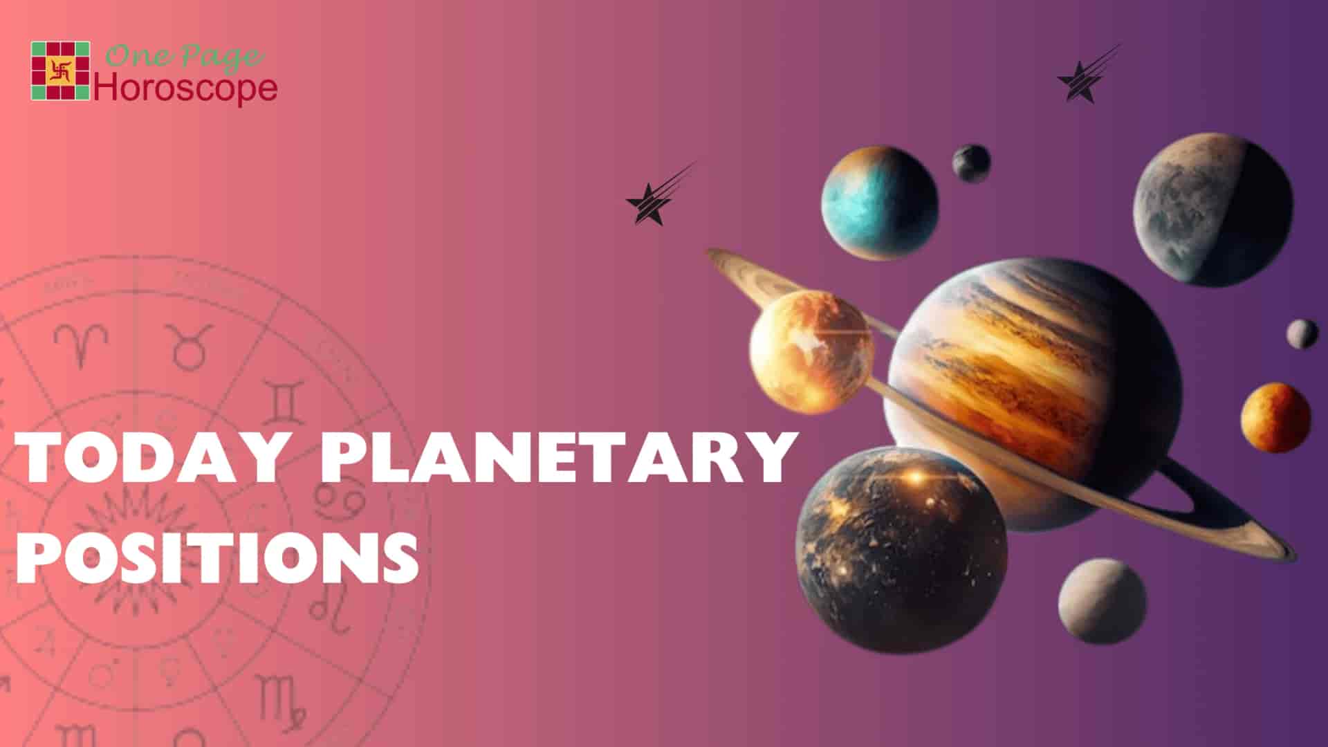 Planetary Positions Today