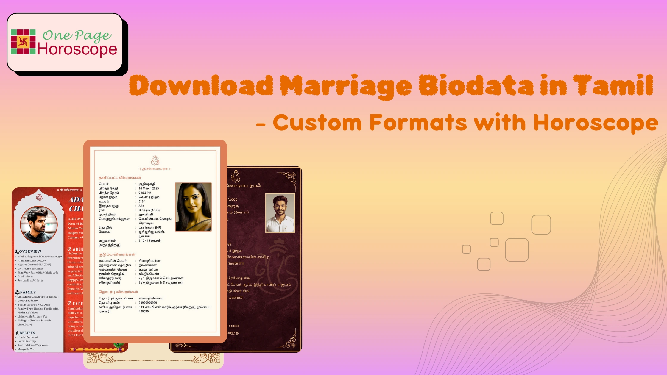  wedding bio data format 