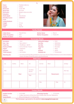 English Biodata
